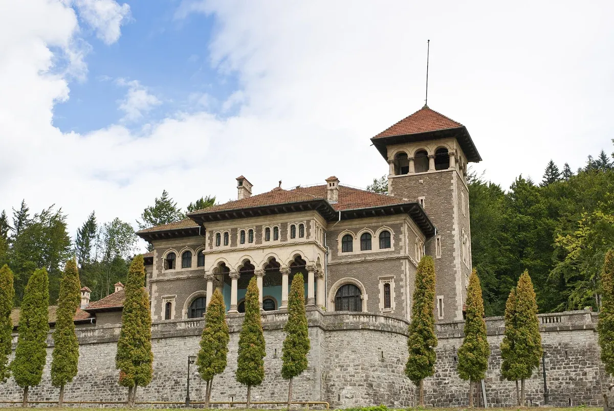 Cantacuzino Castle in Busteni in summer, often combined with a visit to Bran Castle